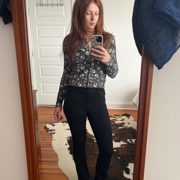 Express Black & White Lace Cardigan with Crystal Buttons - Picture 1 of 4